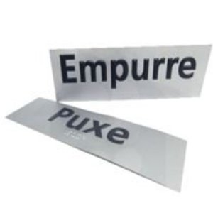 Adesivo Puxe  / Empurre