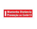 Adesivo de Solo “Mantenha Distância”
