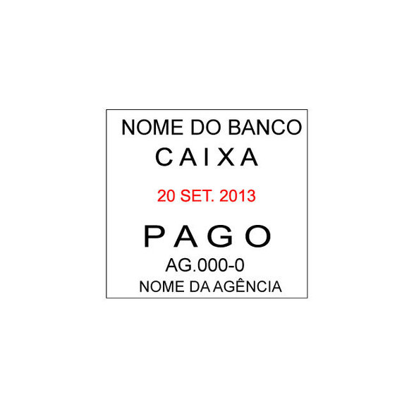 Carimbo Datador - Pago 