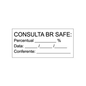 Carimbo BrSafe com Percentual