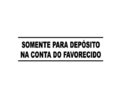 Carimbo Conta do Favorecido 
