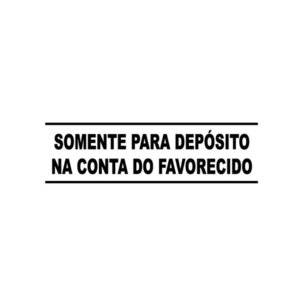 Carimbo Conta do Favorecido 