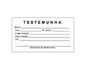 Carimbo Testemunha 