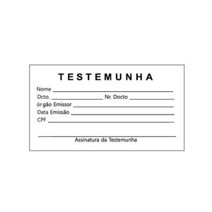Carimbo Testemunha 